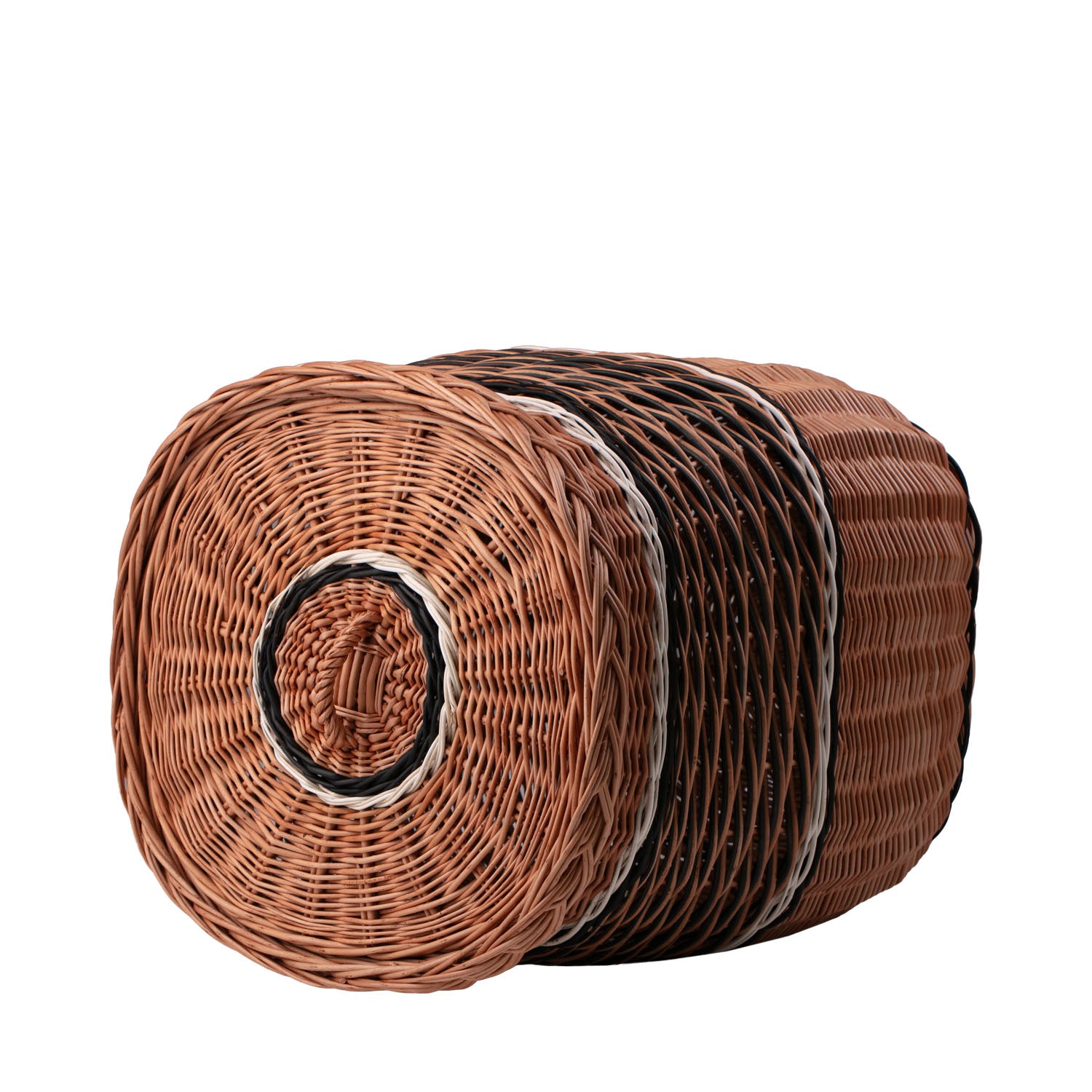 wicker laundry basket with lid, handwoven