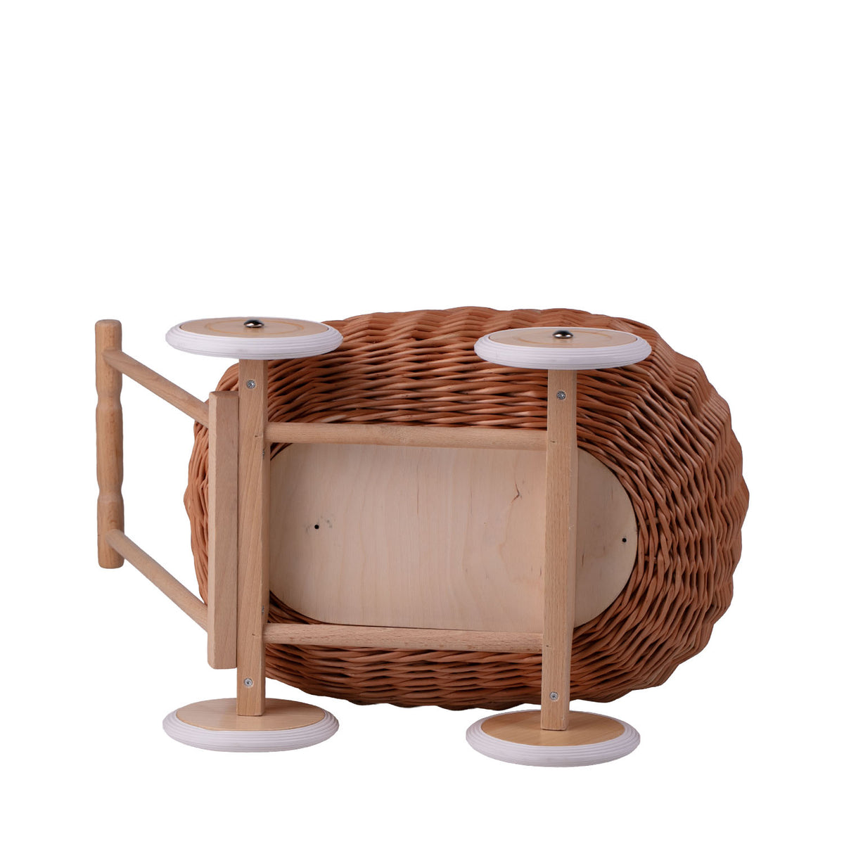 Luke wicker pushcart with beige lining TheWickerStories