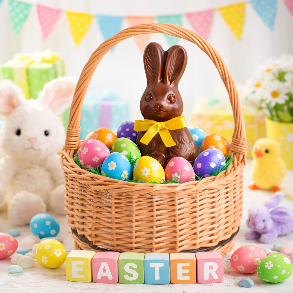 Zivora geflochtener Osterkorb für die Weihe, mit Griff TheWickerStories