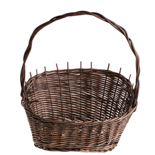 Zorilla wicker basket with handle