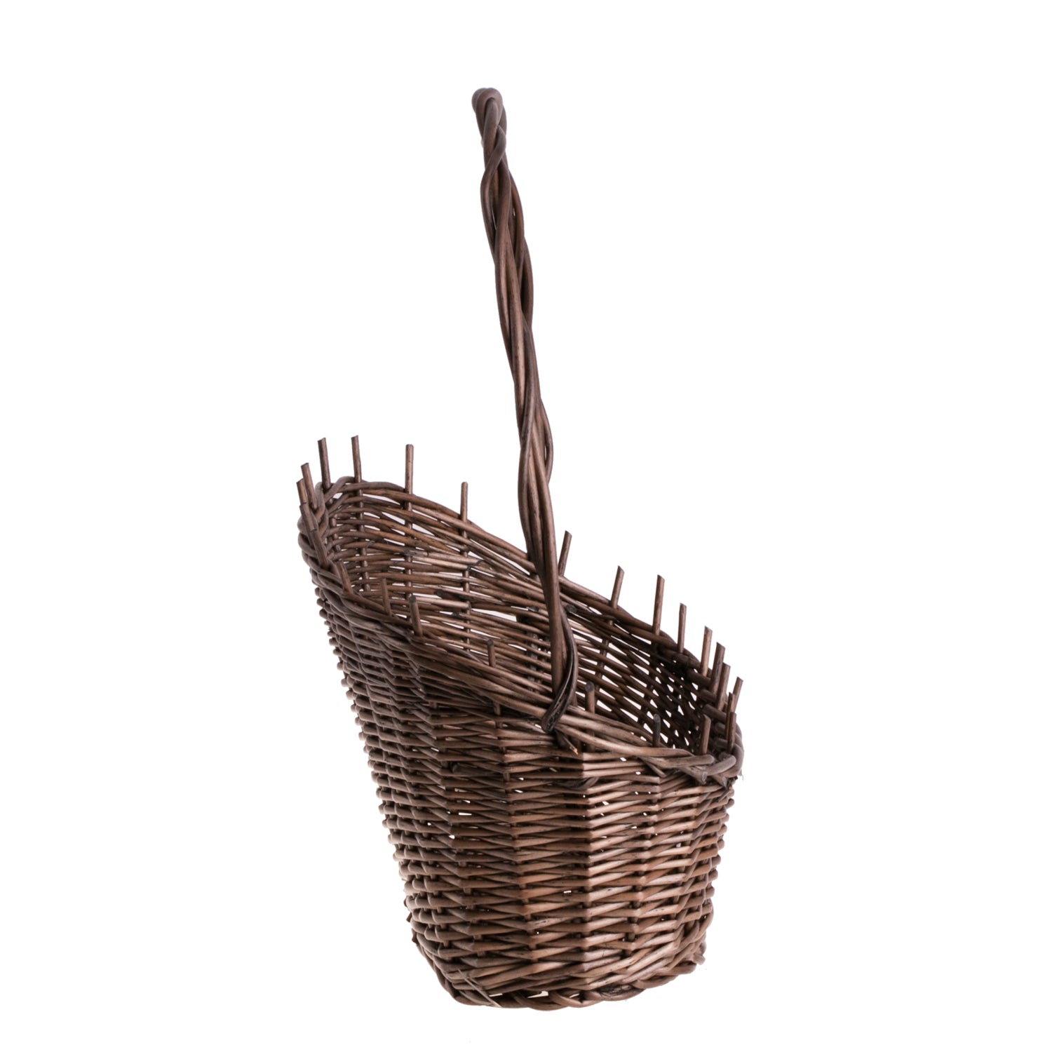 panier cadeau en osier avec poignée