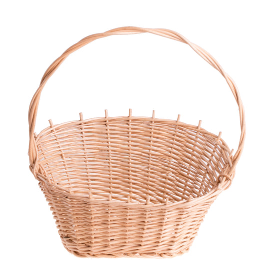 Zorilla wicker basket with handle