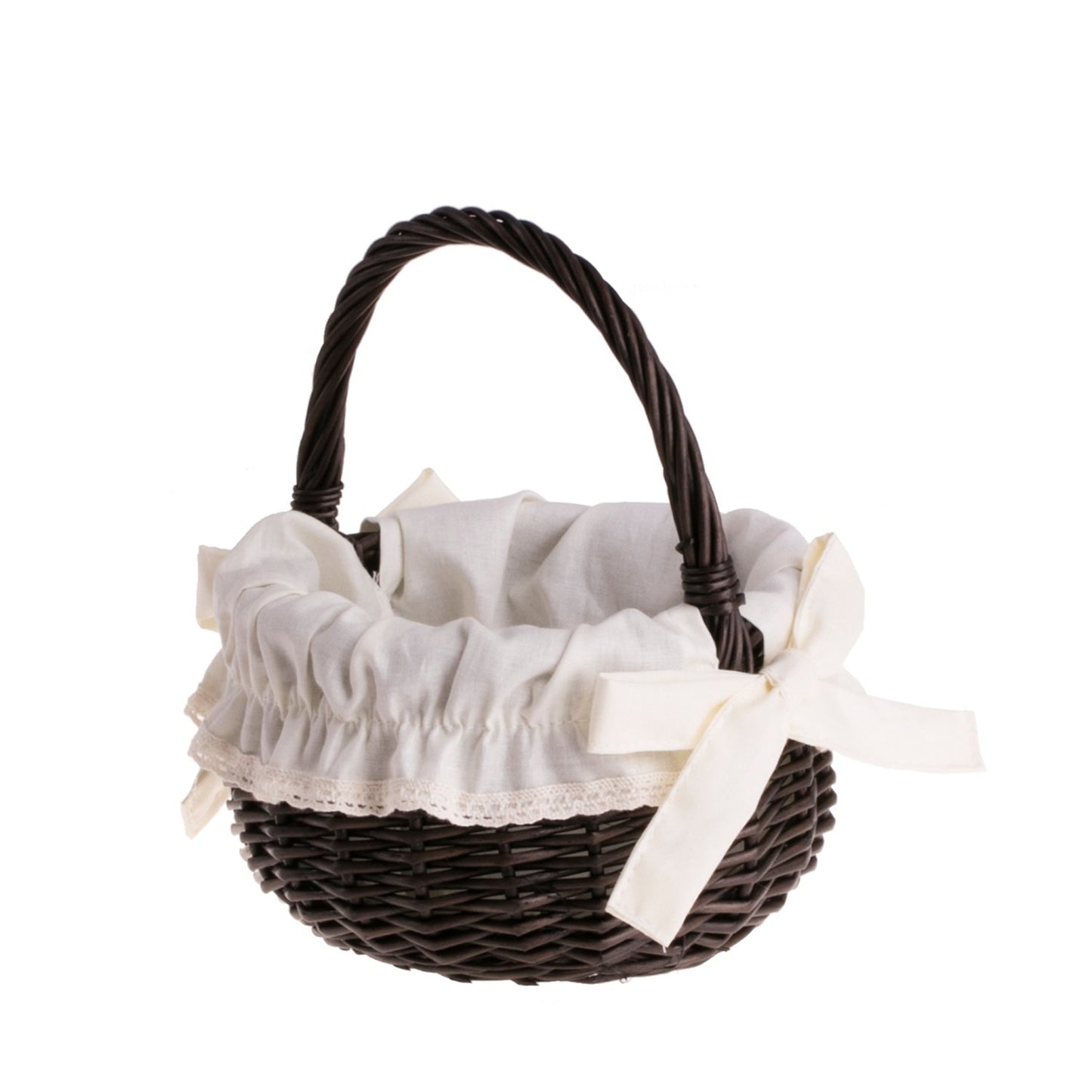 Zawia flettet påskekurv til velsignelse, med hank og kant, TheWickerStories