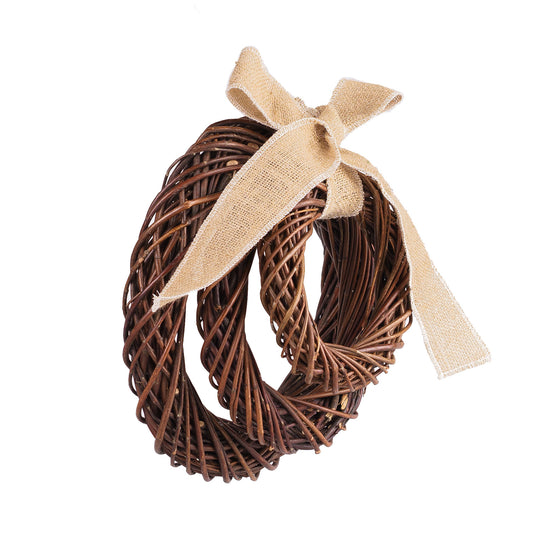 Helladia wicker set of 3 wreaths with bow