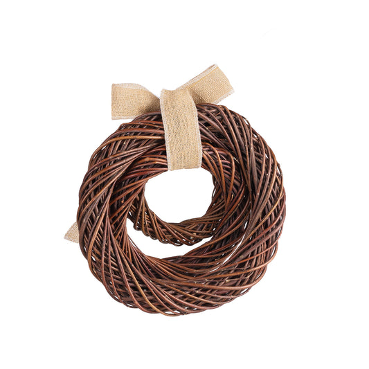Helladia wicker set of 3 wreaths with bow