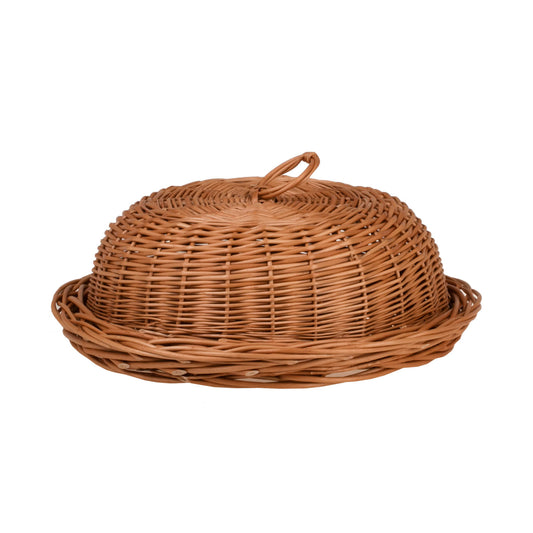 Linkus wicker basket with lid
