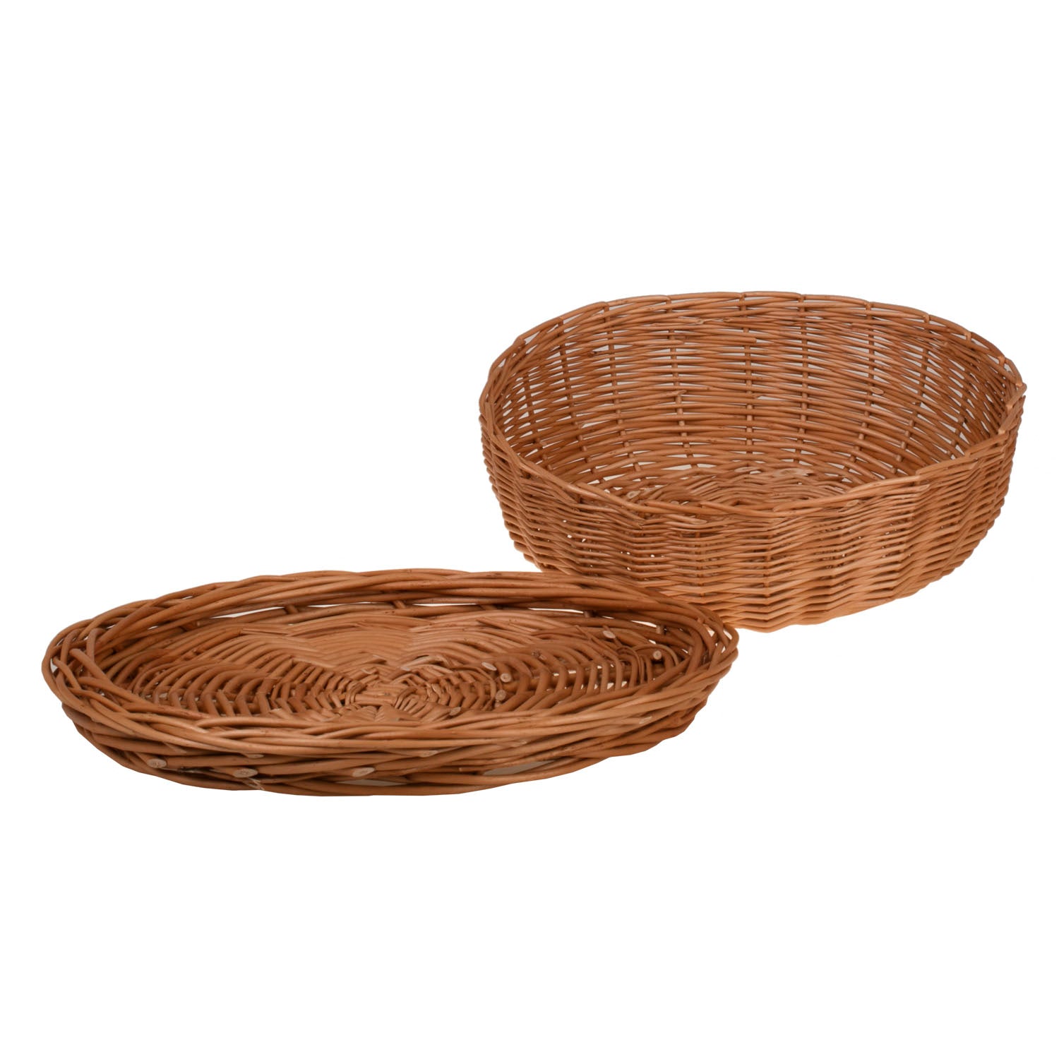 panier en osier avec couvercle