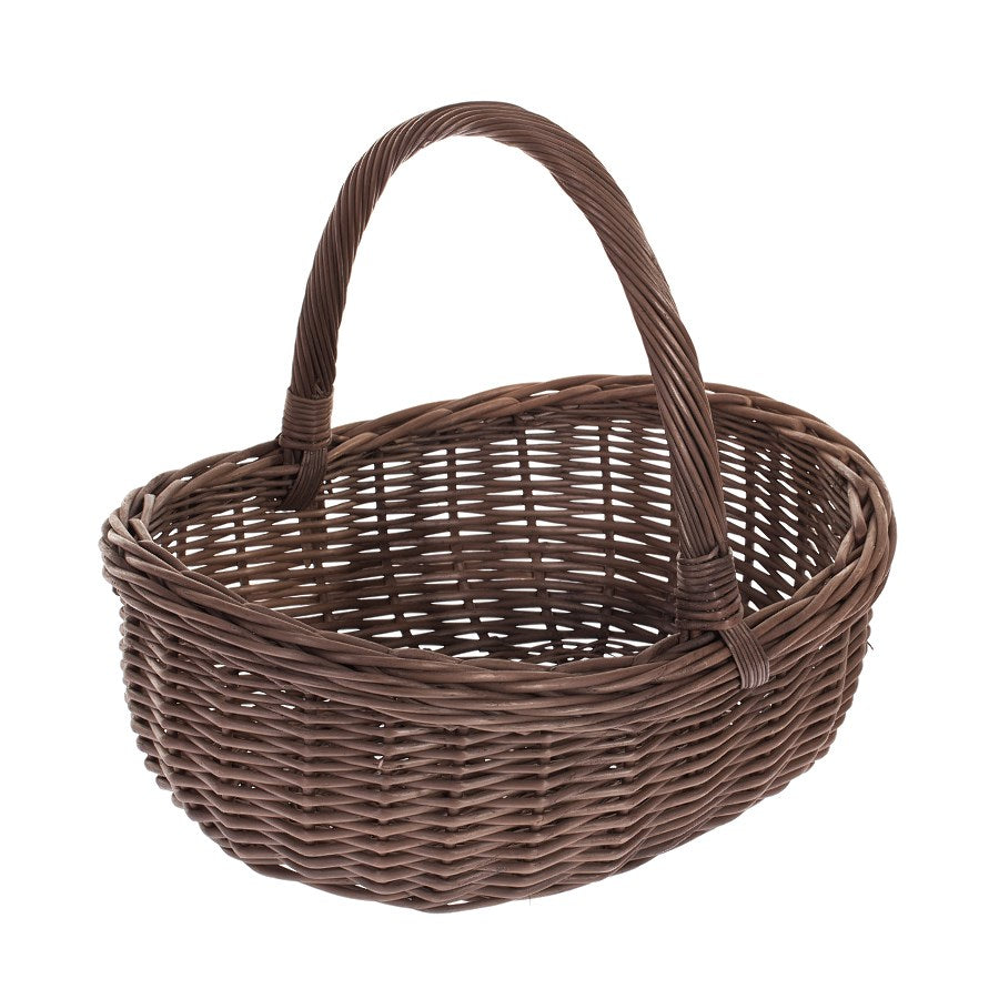 Wenevre panier en osier pour les courses avec poignée