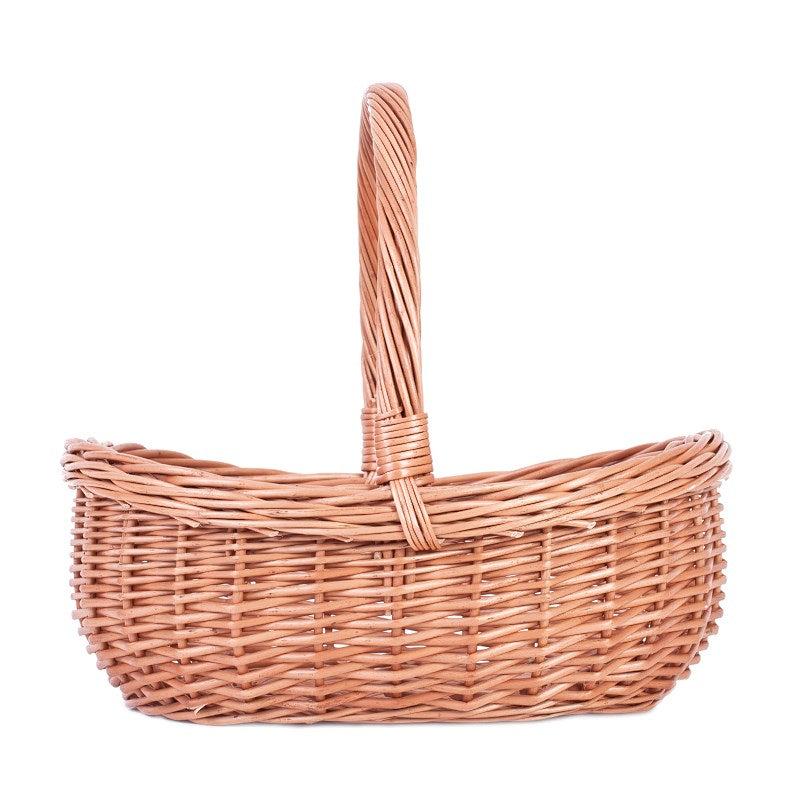 Wenevre wicker shopping basket with handle TheWickerStories