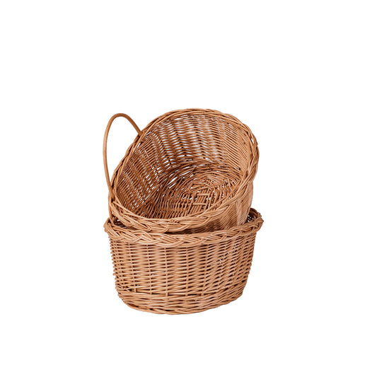 wicker display basket, set of 2.