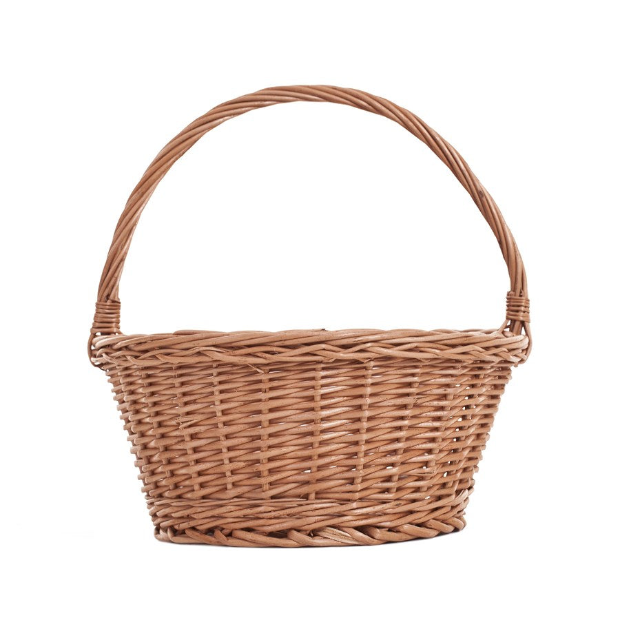 Zelia wicker Easter blessing basket with handle TheWickerStories