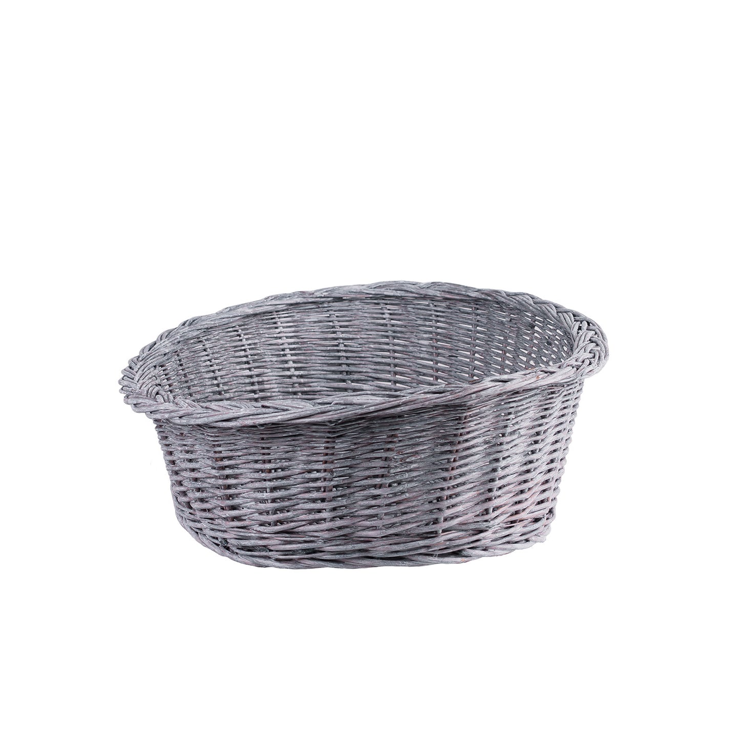 Enovia panier en osier pour chien et chat avec coussin et entrée abaissée