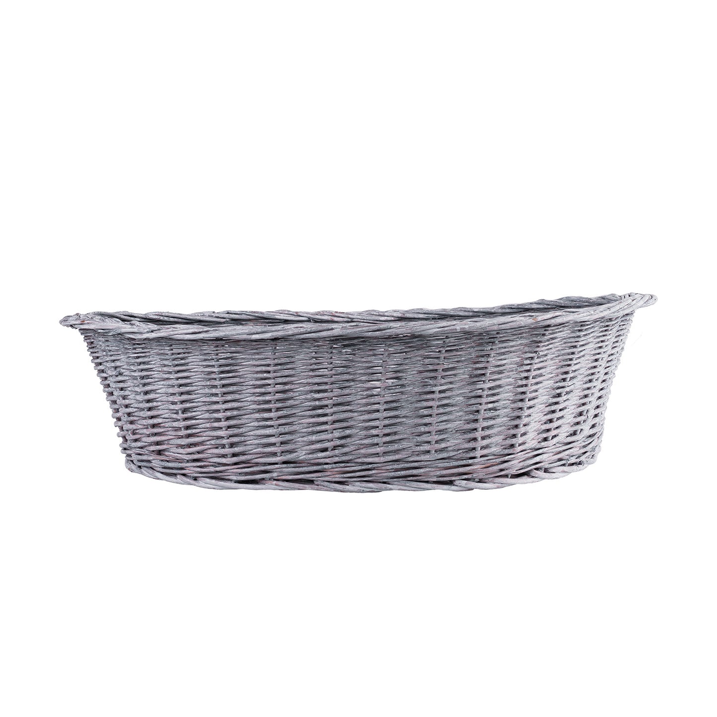 Enovia panier en osier pour chien et chat avec coussin et entrée abaissée