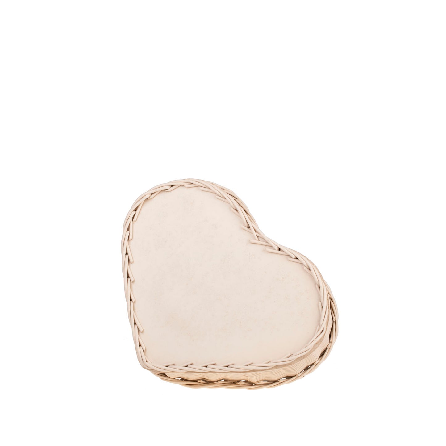 Zadaris petit panier en osier avec doublure beige