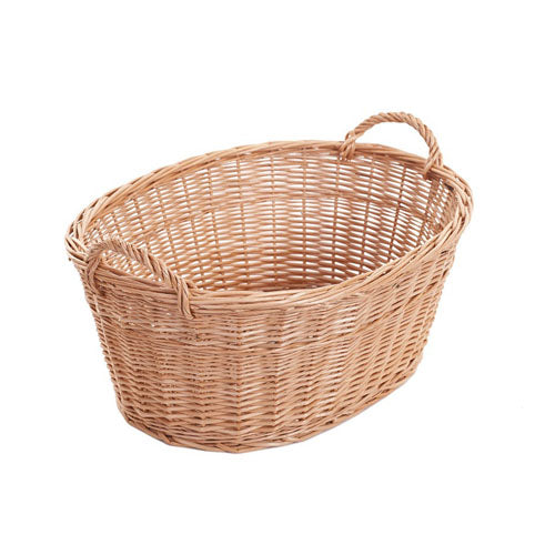 Milvus wicker basket with handles
