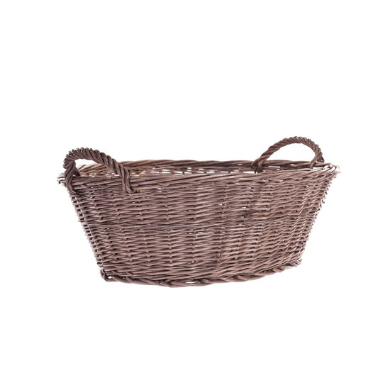 Milvus wicker basket with handles