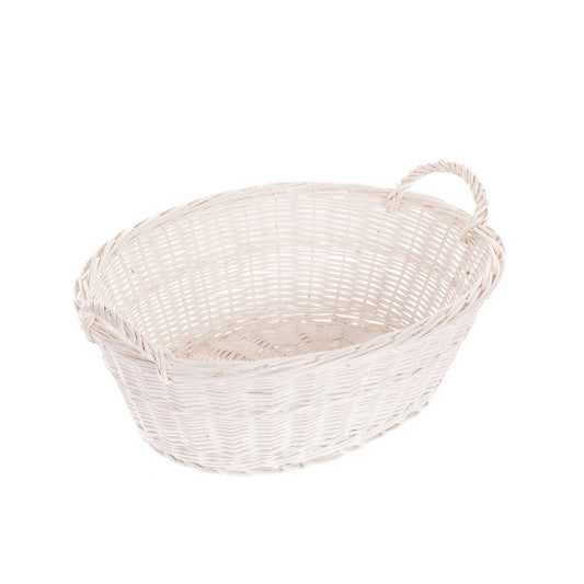 Milvus wicker basket with handles