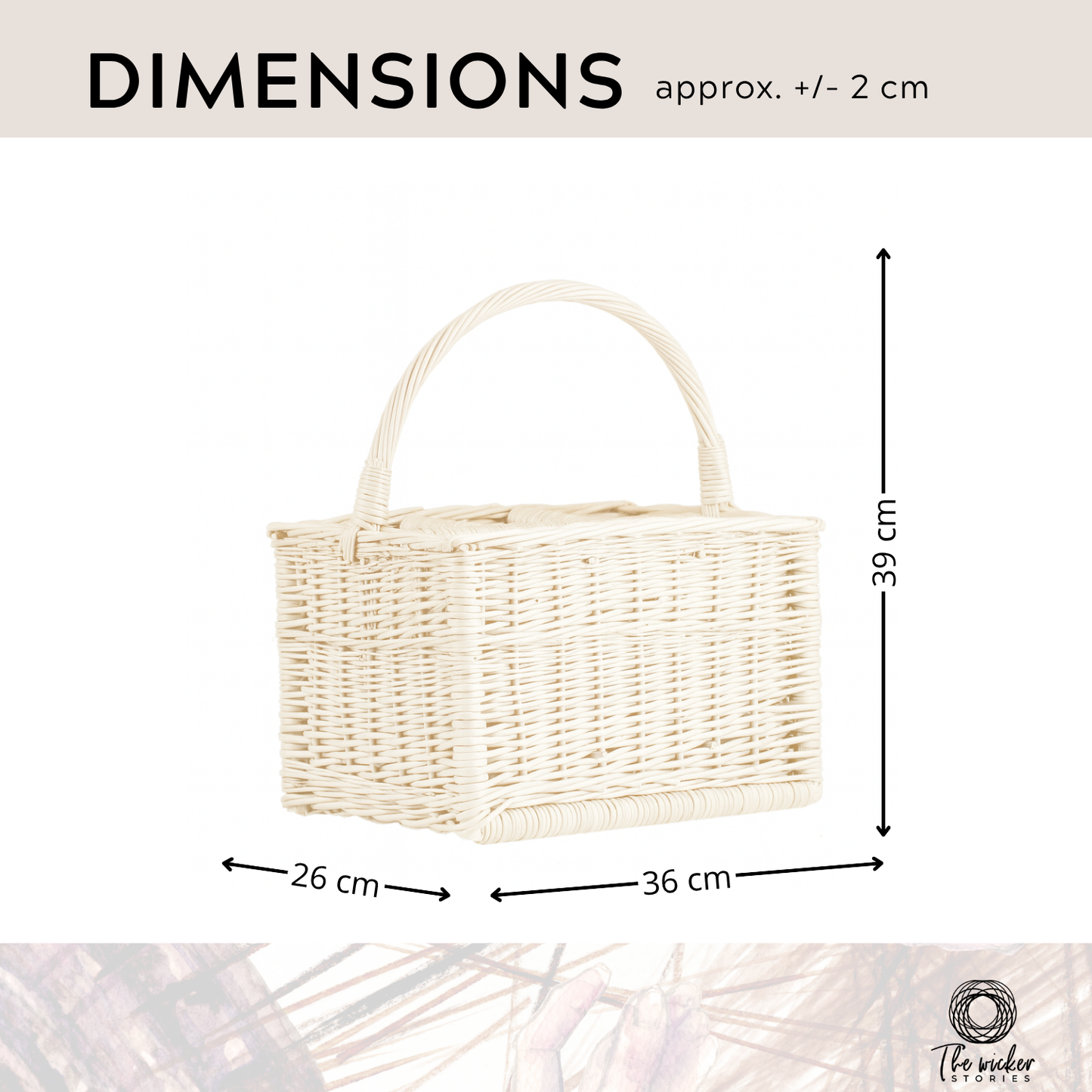 Gionella wicker bottle basket with dividers and handle TheWickerStories
