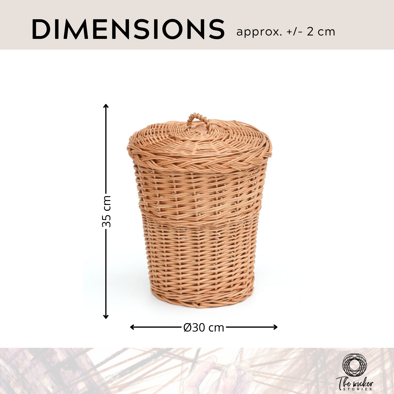 Decora wicker waste bin with lid TheWickerStories