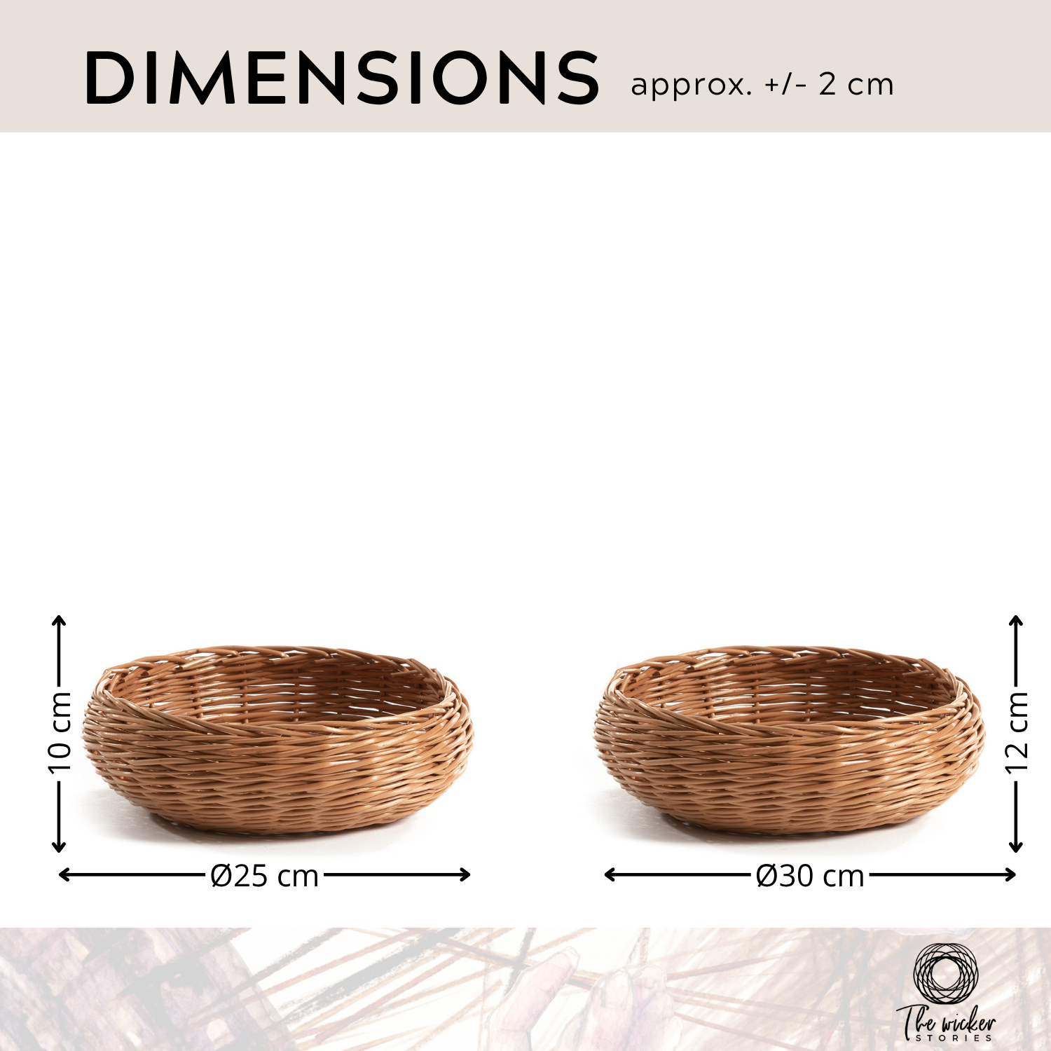 Desayer wicker bread box, bread bowl, round bread basket TheWickerStories