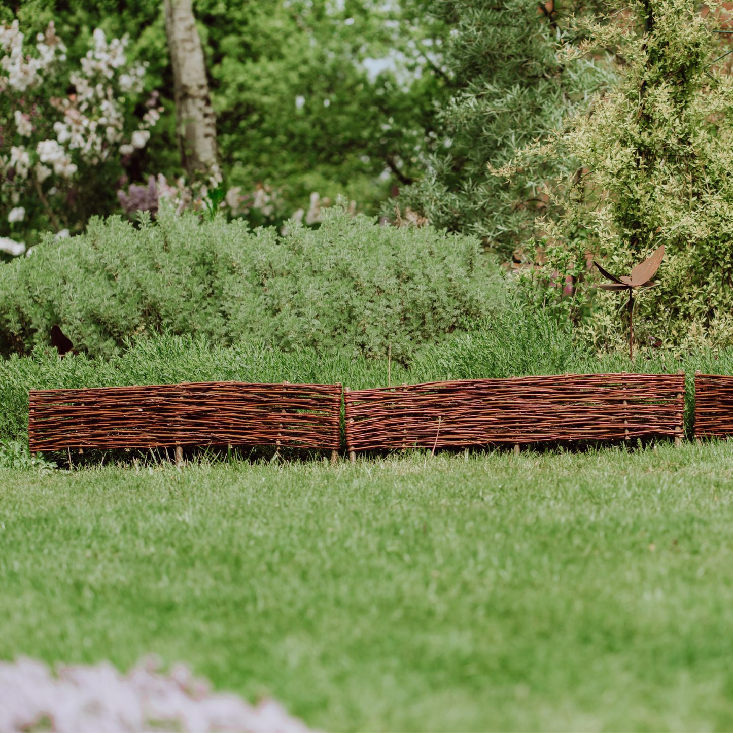 Domitia set of 5 wicker garden panels TheWickerStories