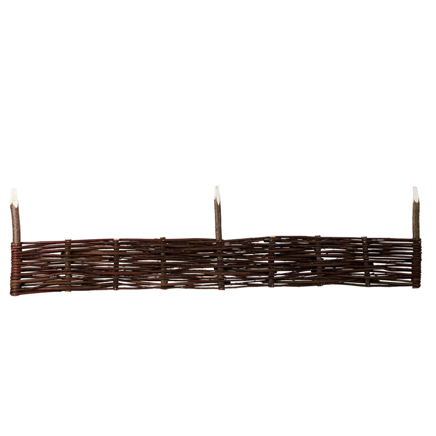 set of 5 wicker garden panels