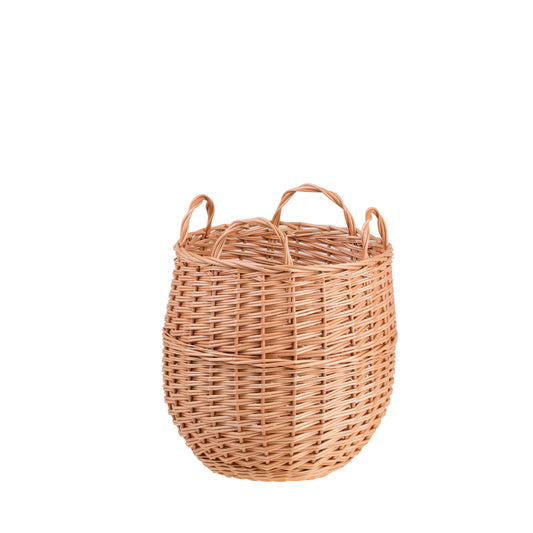 Trilla rieten mand voor fruit en cadeaus met handvatten