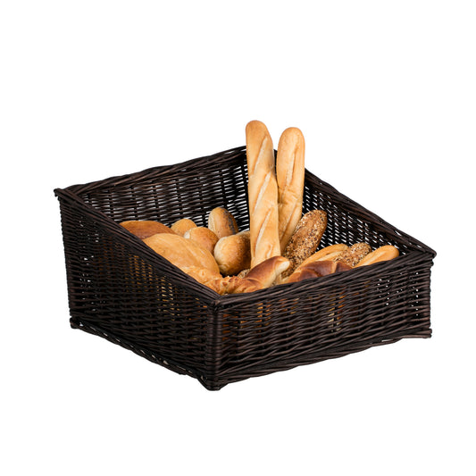Tilda rieten etalagemand voor brood en fruit