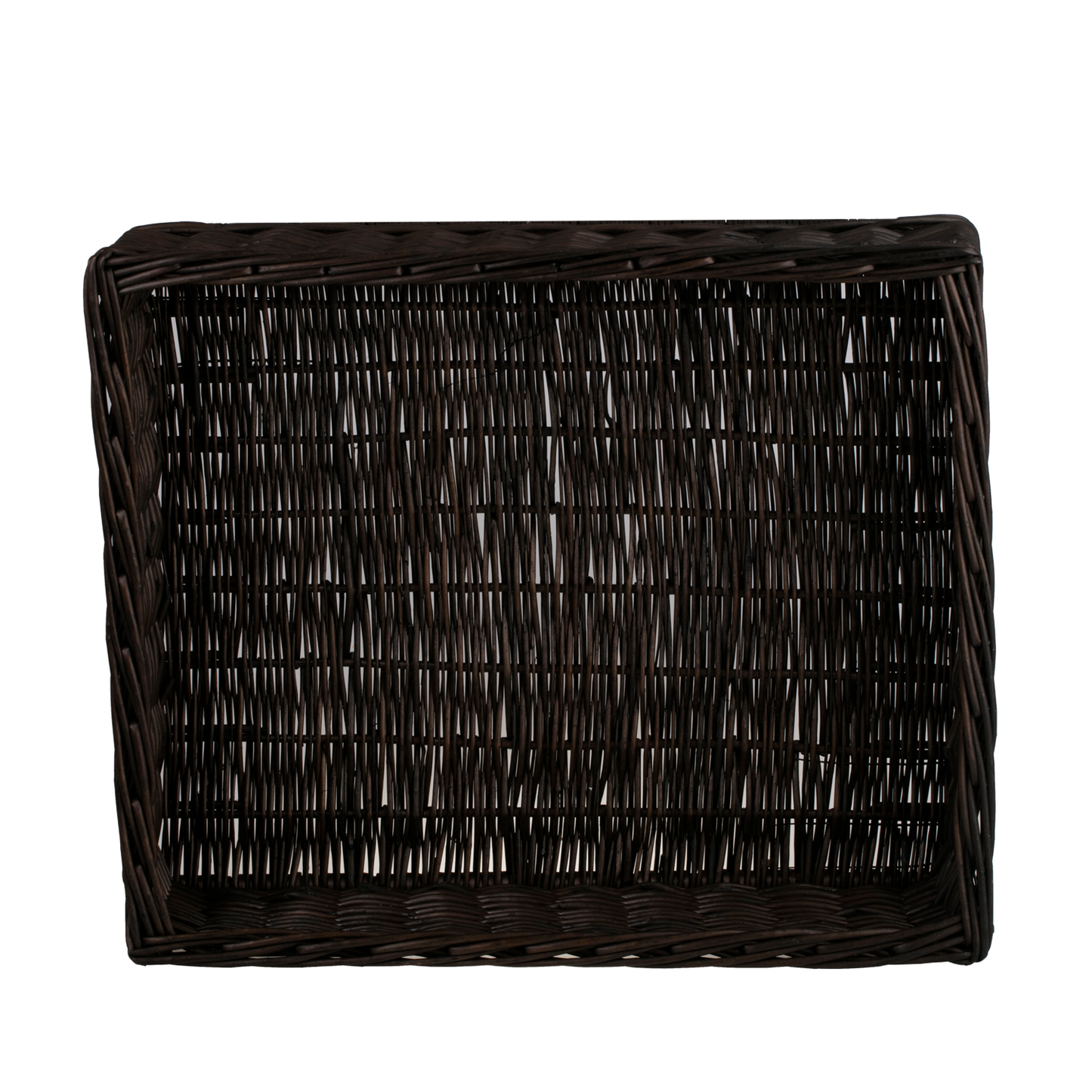 Epimoria wicker basket for dog and cat with beige trim, featuring a waterproof cushion TheWickerStories