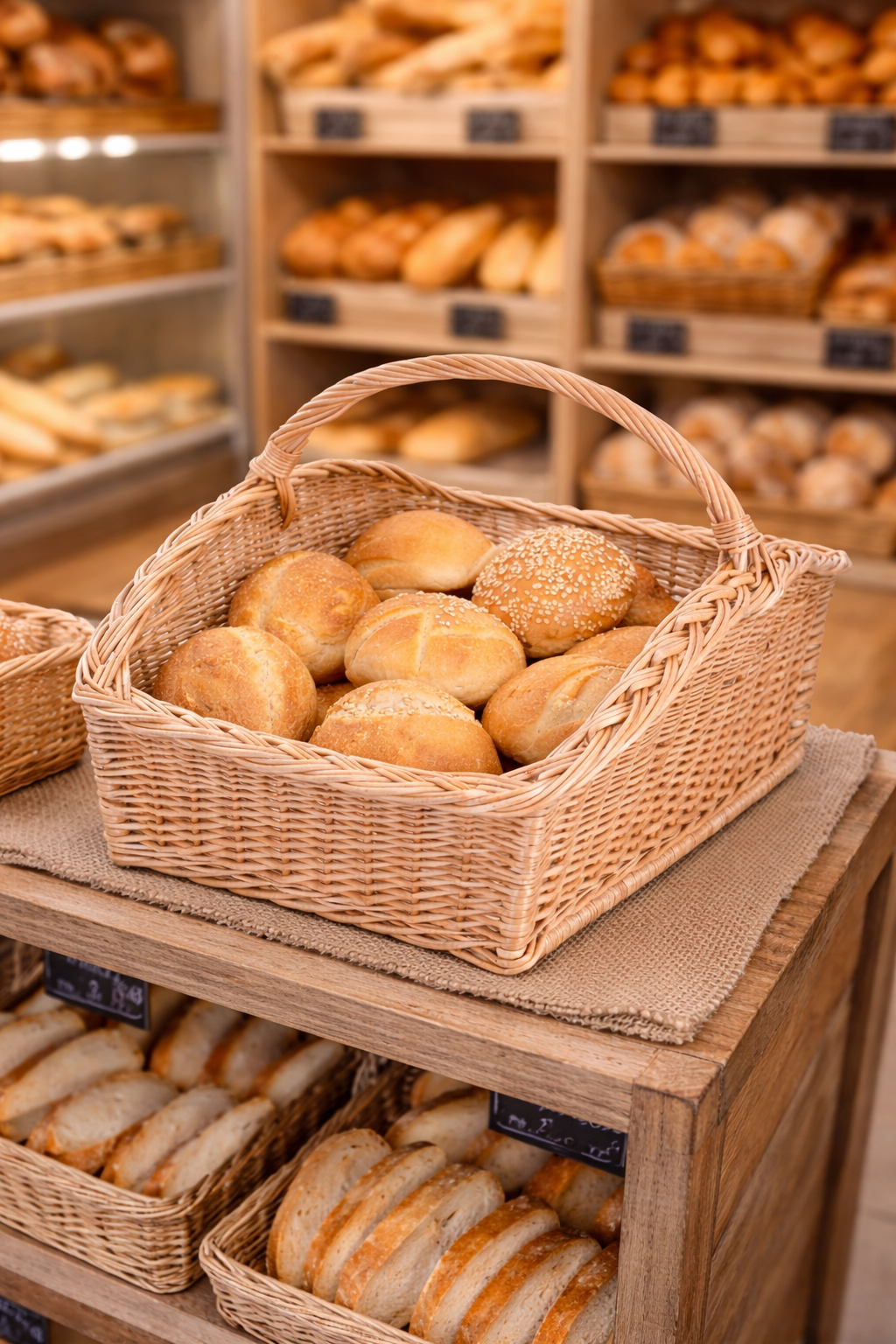 Fivelius wicker display basket TheWickerStories