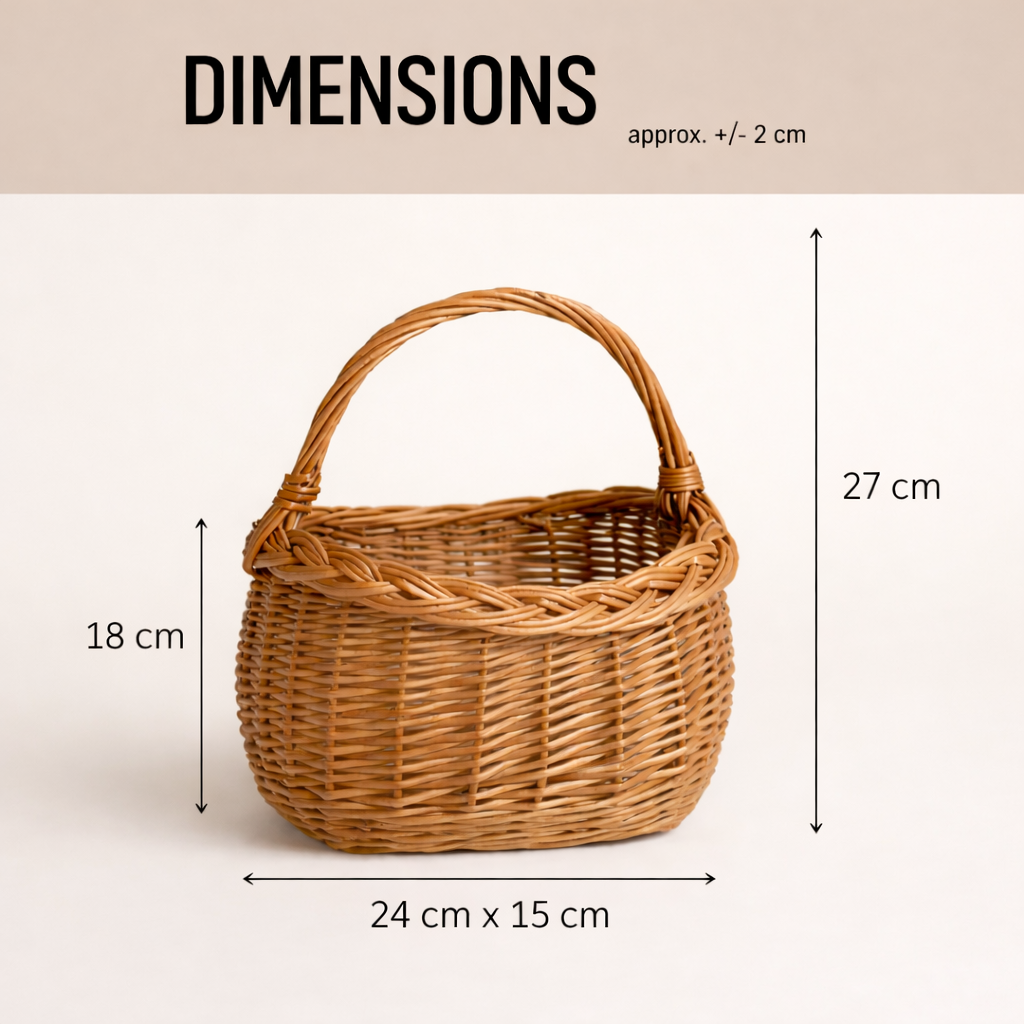 Zelma wicker Easter blessing basket with handle TheWickerStories