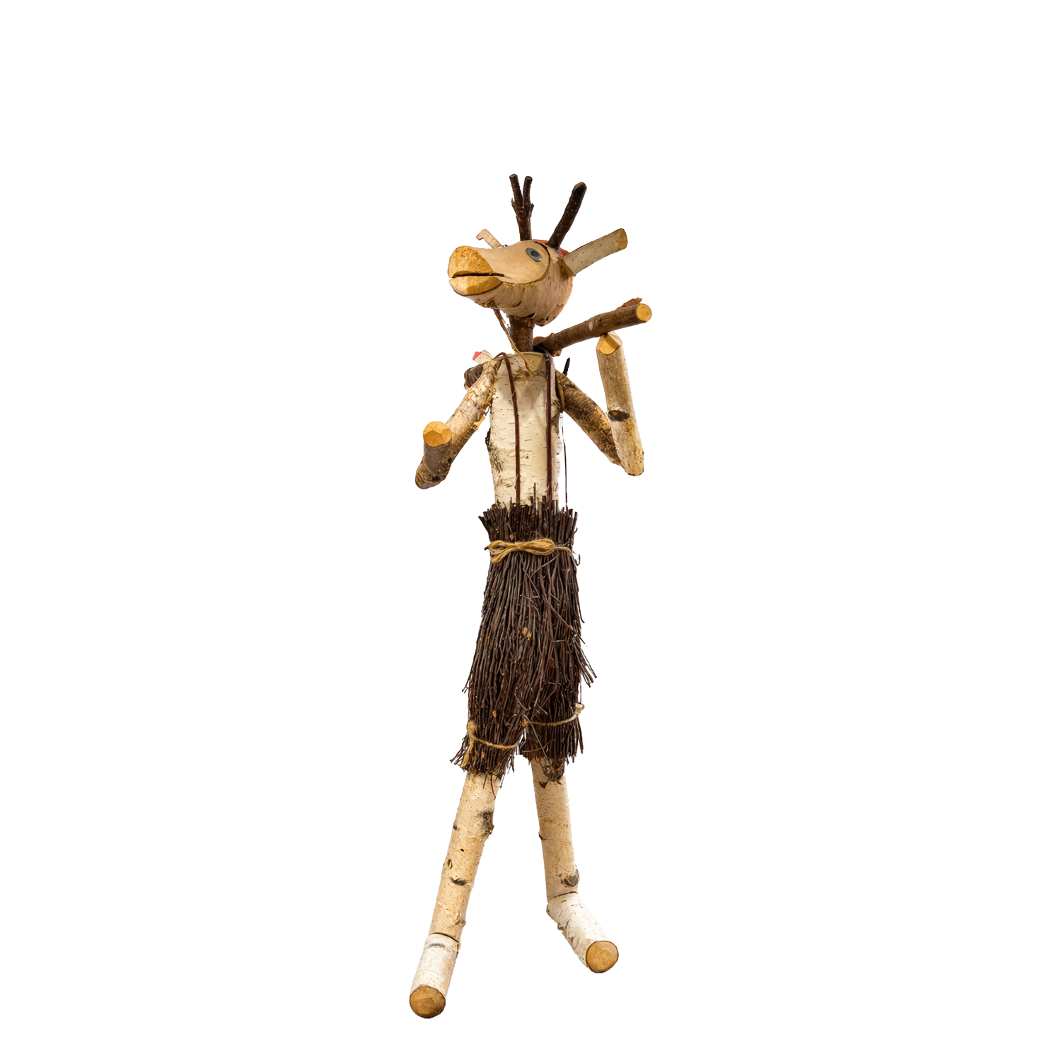dřevěná dekorativní figurka z břízy do zahrady
