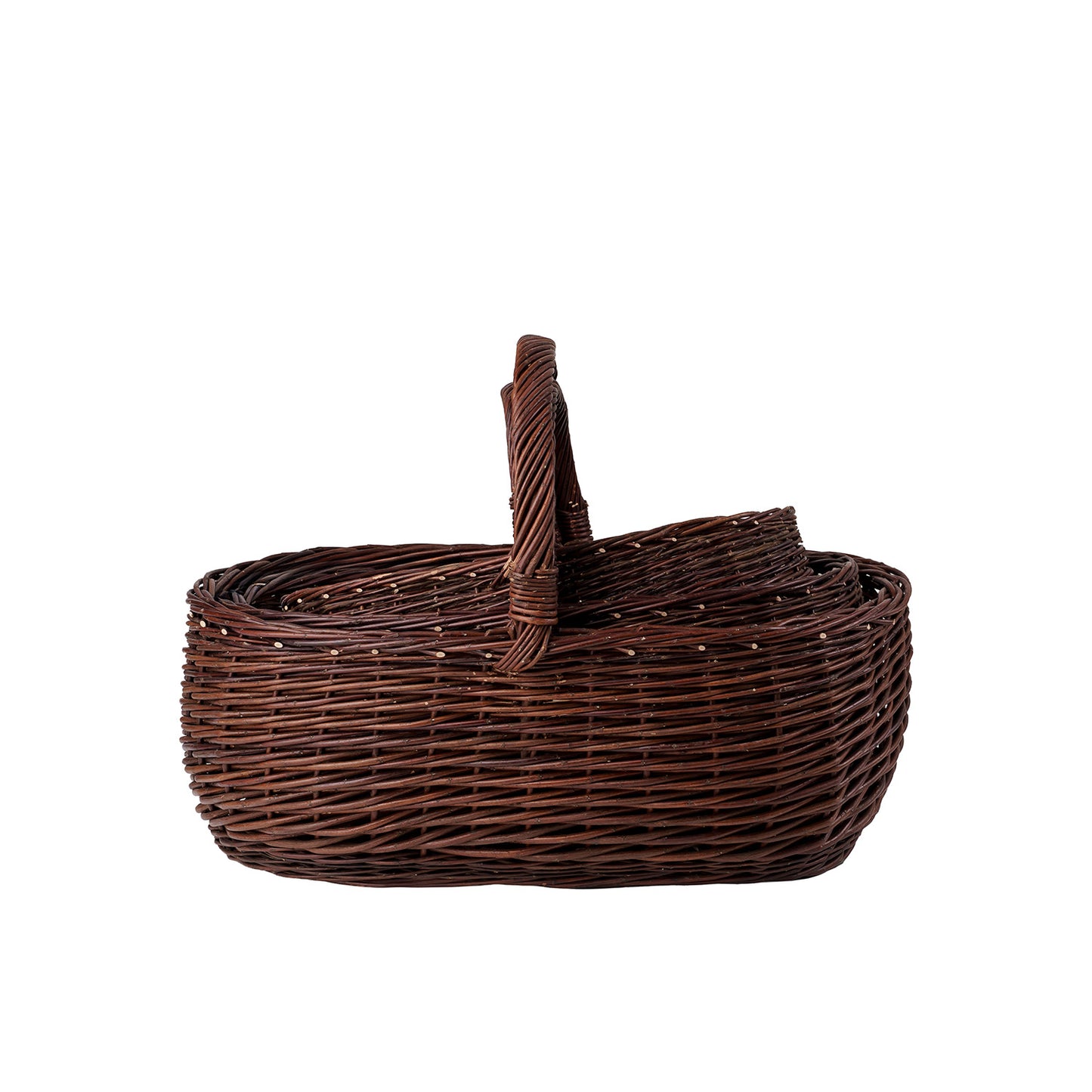 Felis wiklinowy kosz na drewno do kominka TheWickerStories