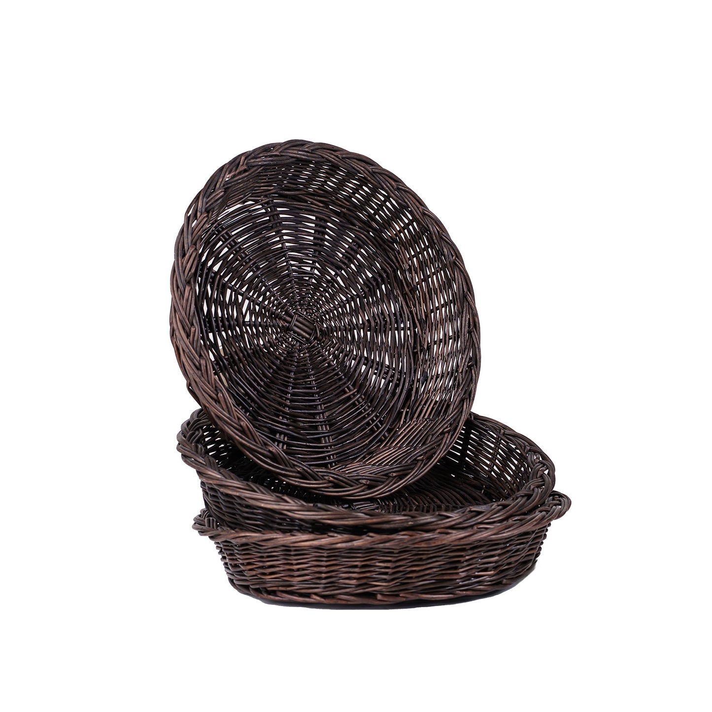 Tormina wiklinowy kosz na pieczywo – zestaw 3 sztuk do ekspozycji TheWickerStories