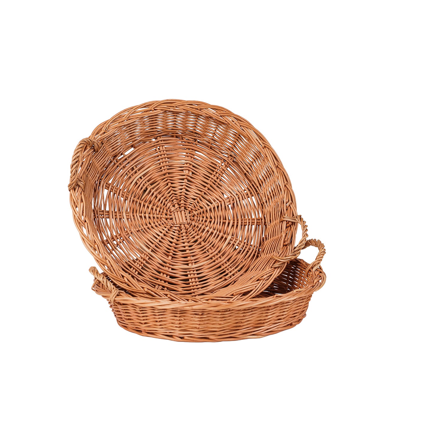 Lari wicker bread display basket, set of 2 pcs. TheWickerStories