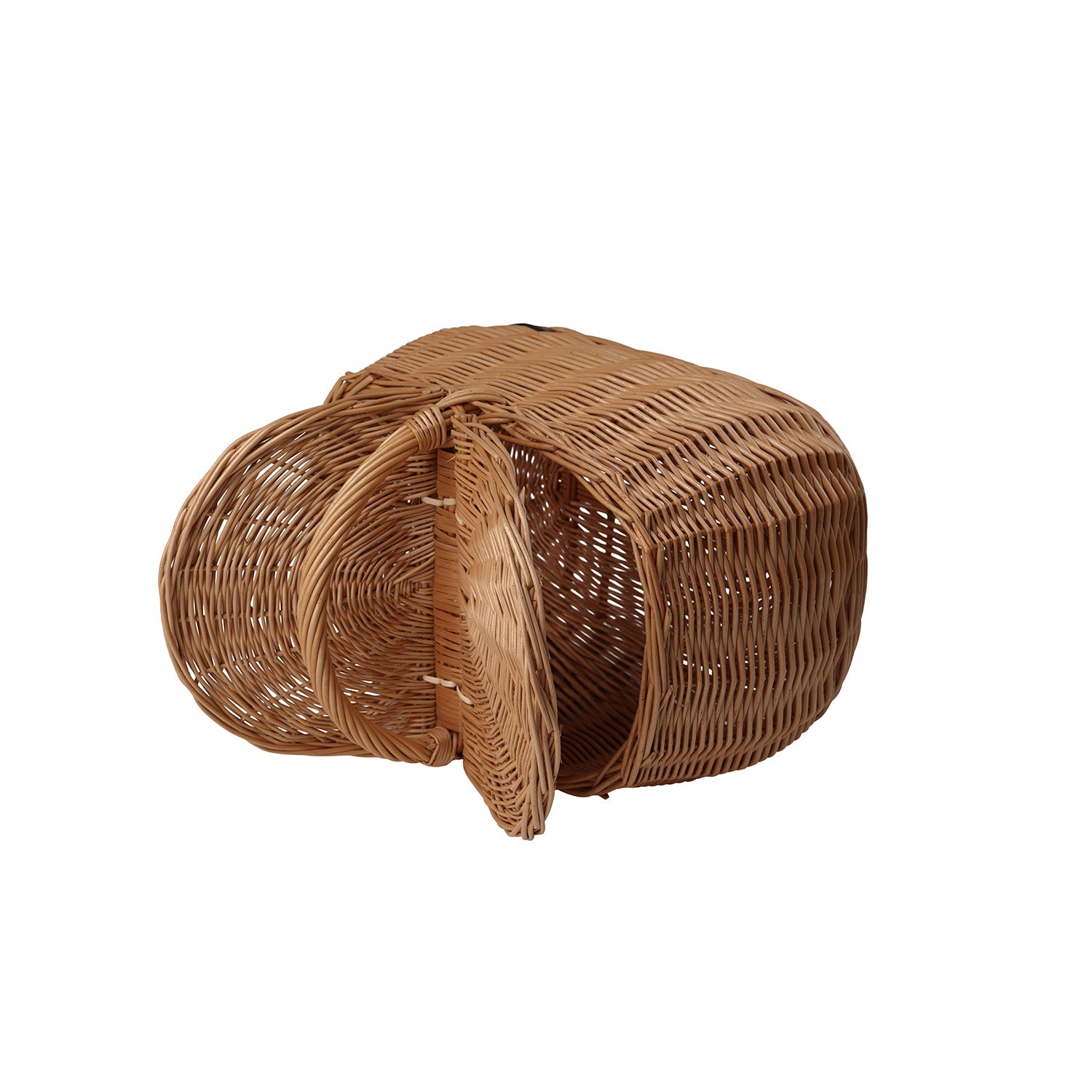 Picknickkorb aus Weide mit Deckel und Griff