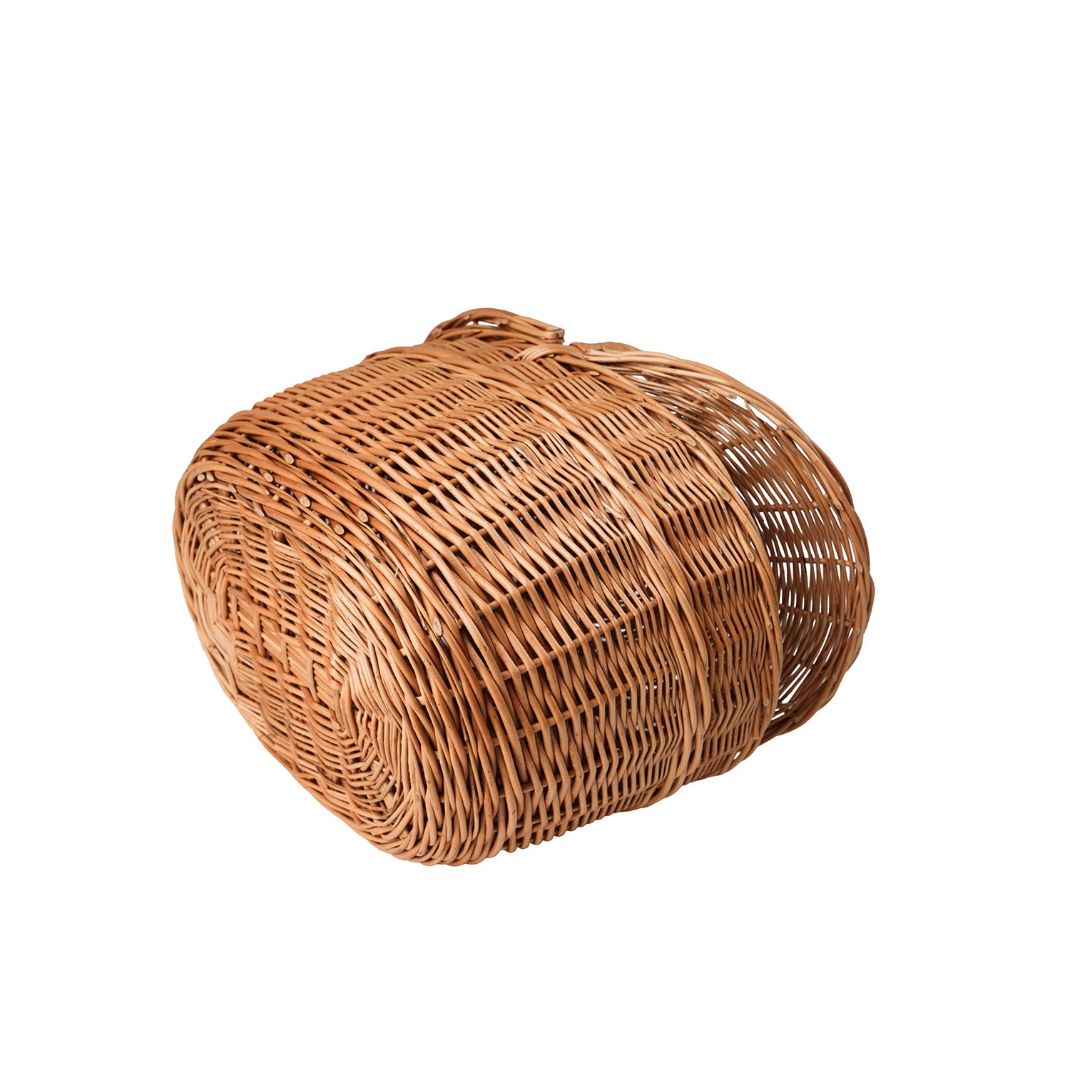 picnickorb aus Weide mit Deckel und Henkel