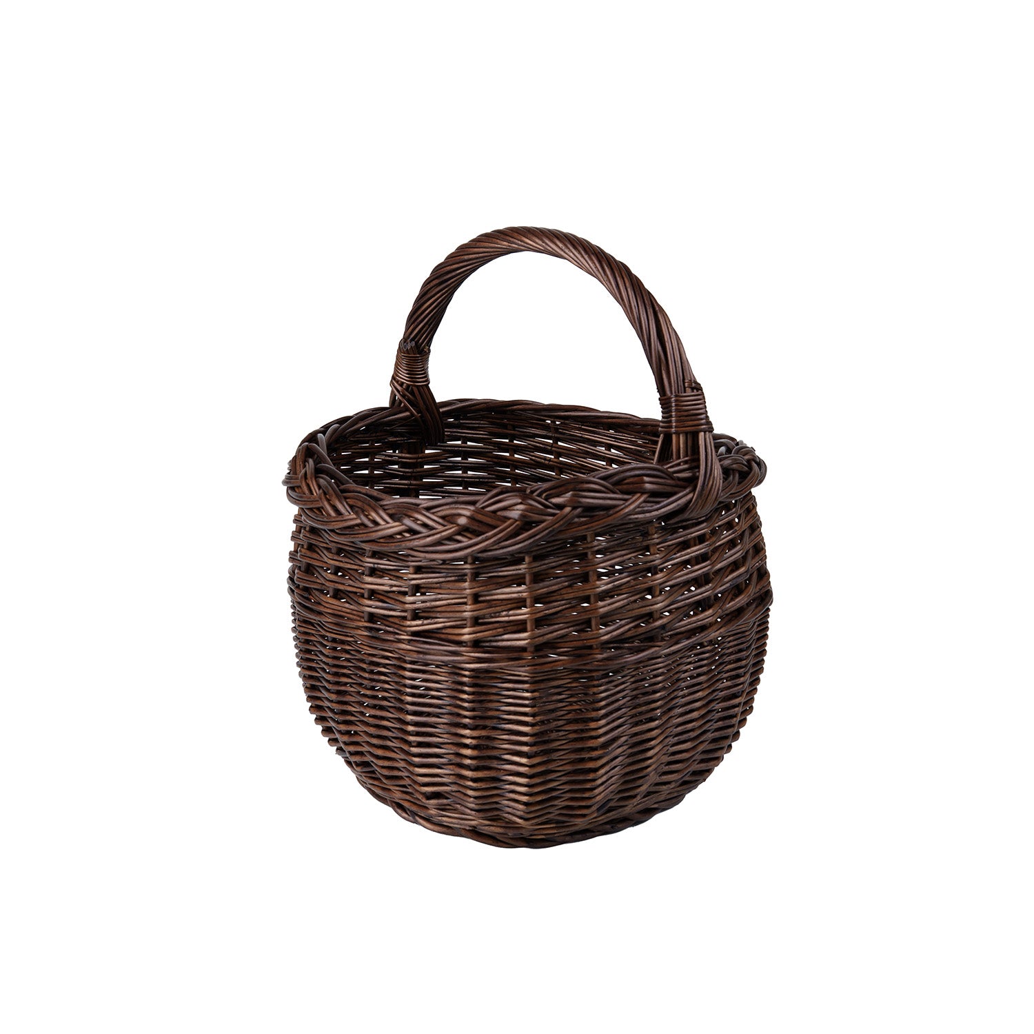Weiden-Einkaufskorb, Picknickkorb mit Henkel