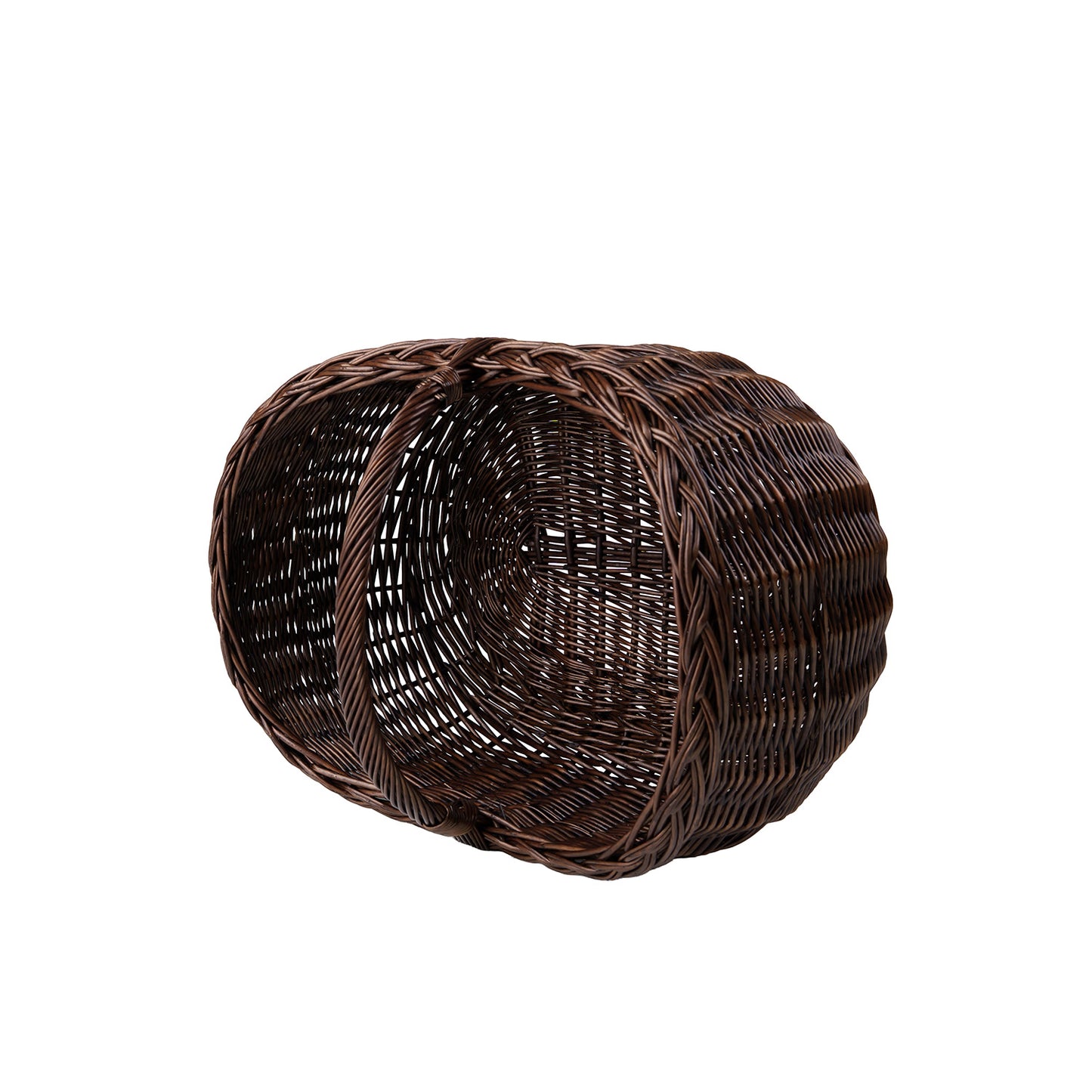 Faleria wiklinowy kosz na drewno do kominka, z rączką TheWickerStories