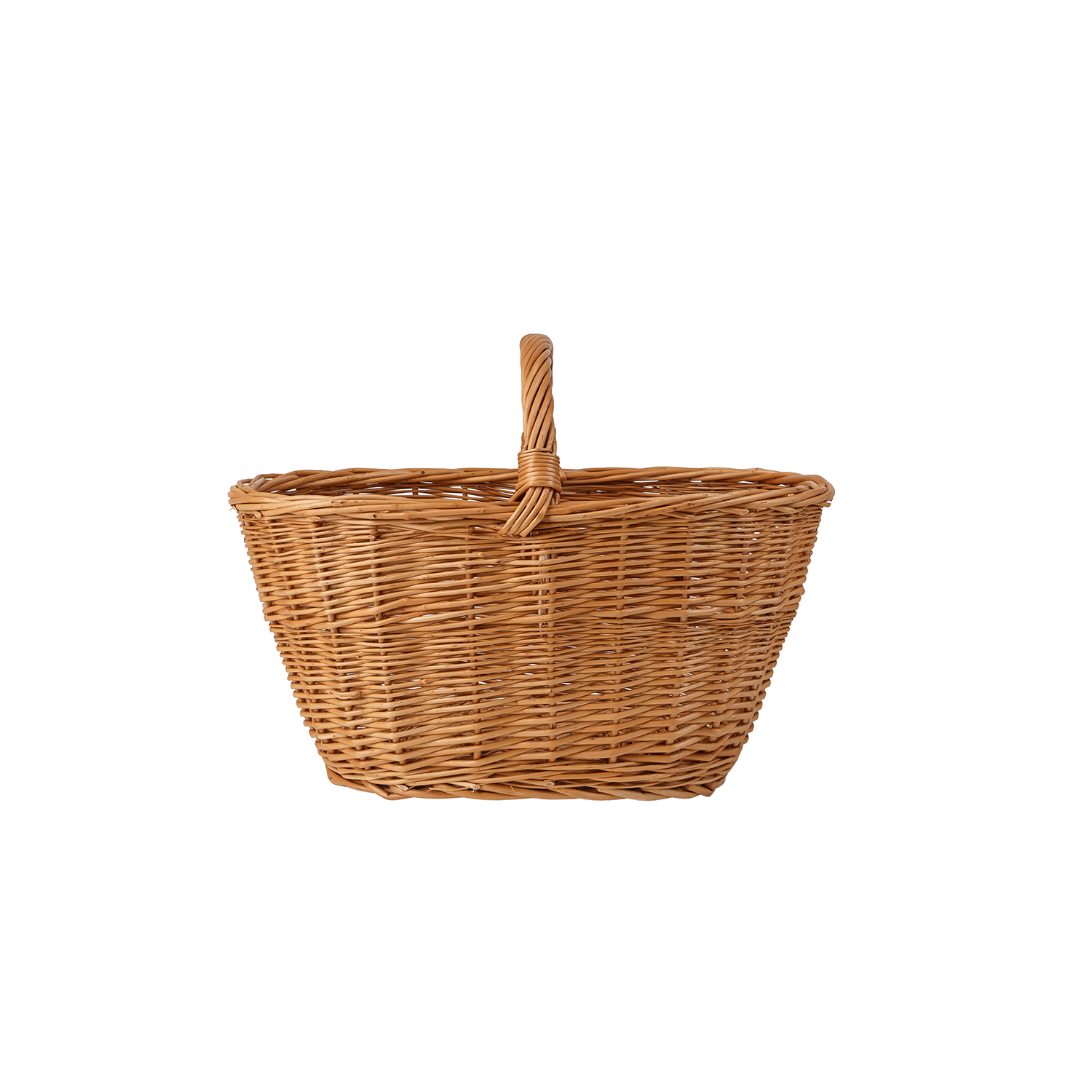 Einkaufskorb mit Weidengriff