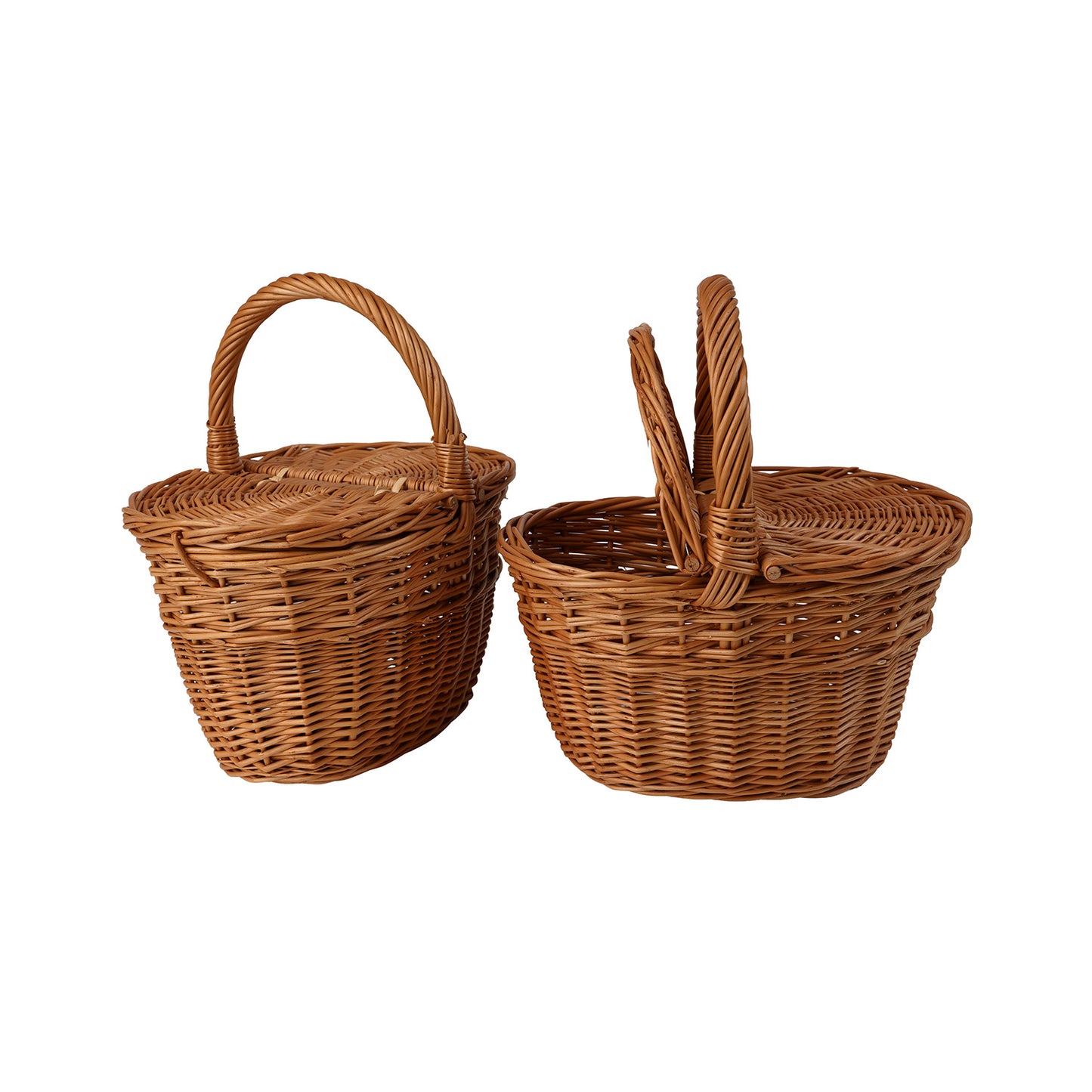 Kastalia wicker picnic and play basket for children – set of 2 with lid, TheWickerStories