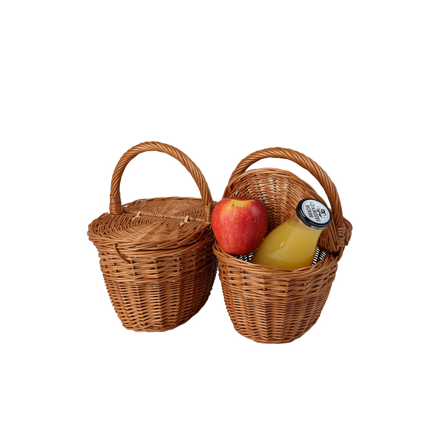 Kastalia wicker picnic and play basket for children – set of 2 with lid, TheWickerStories
