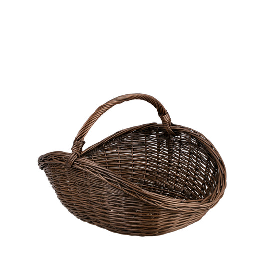 Fiorenla Rieten haardhoutmand met handvat