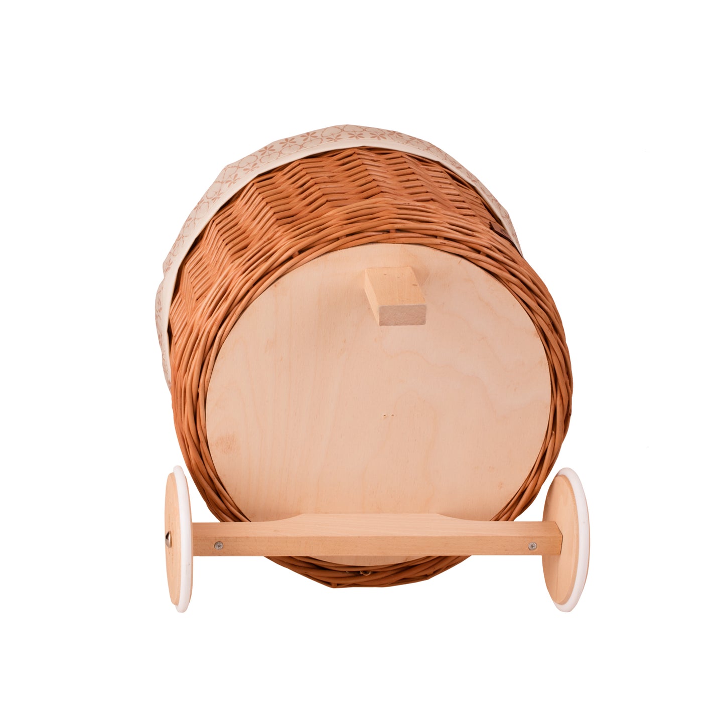 Acer punottu kasvikori kermareunuksella ja pyörillä TheWickerStories