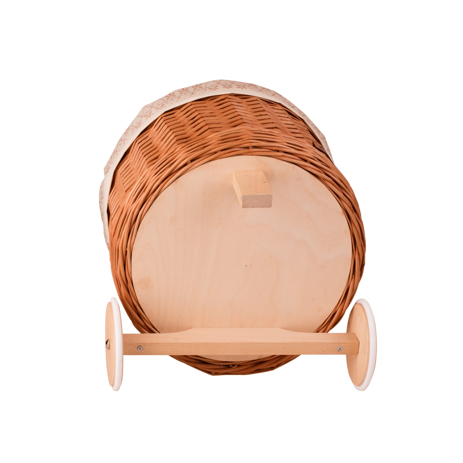 Acer punottu kasvikori kermareunuksella ja pyörillä TheWickerStories