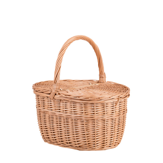 Kastalia wicker picnic basket with lid