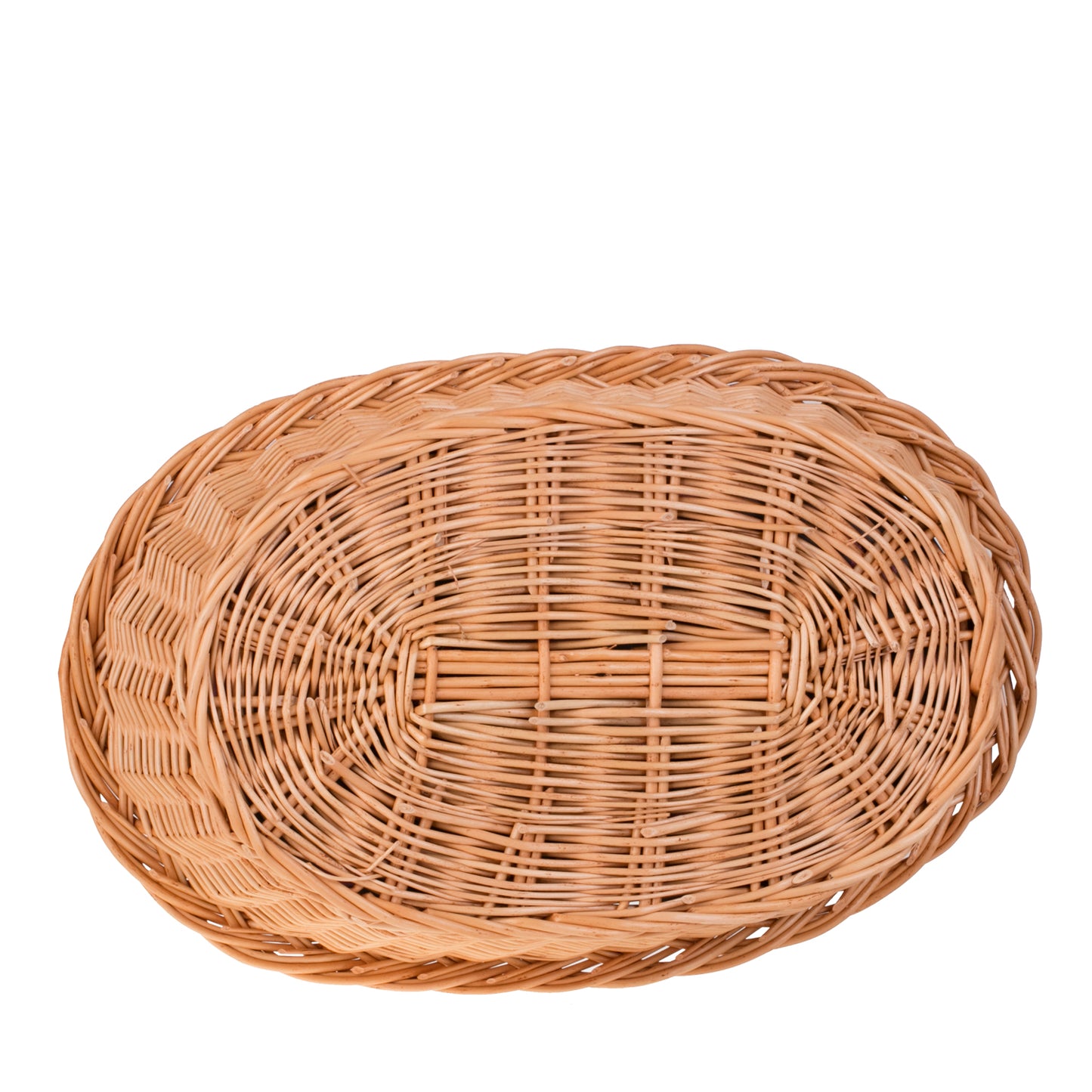 Ester panier en osier couchage pour animaux avec coussin gris