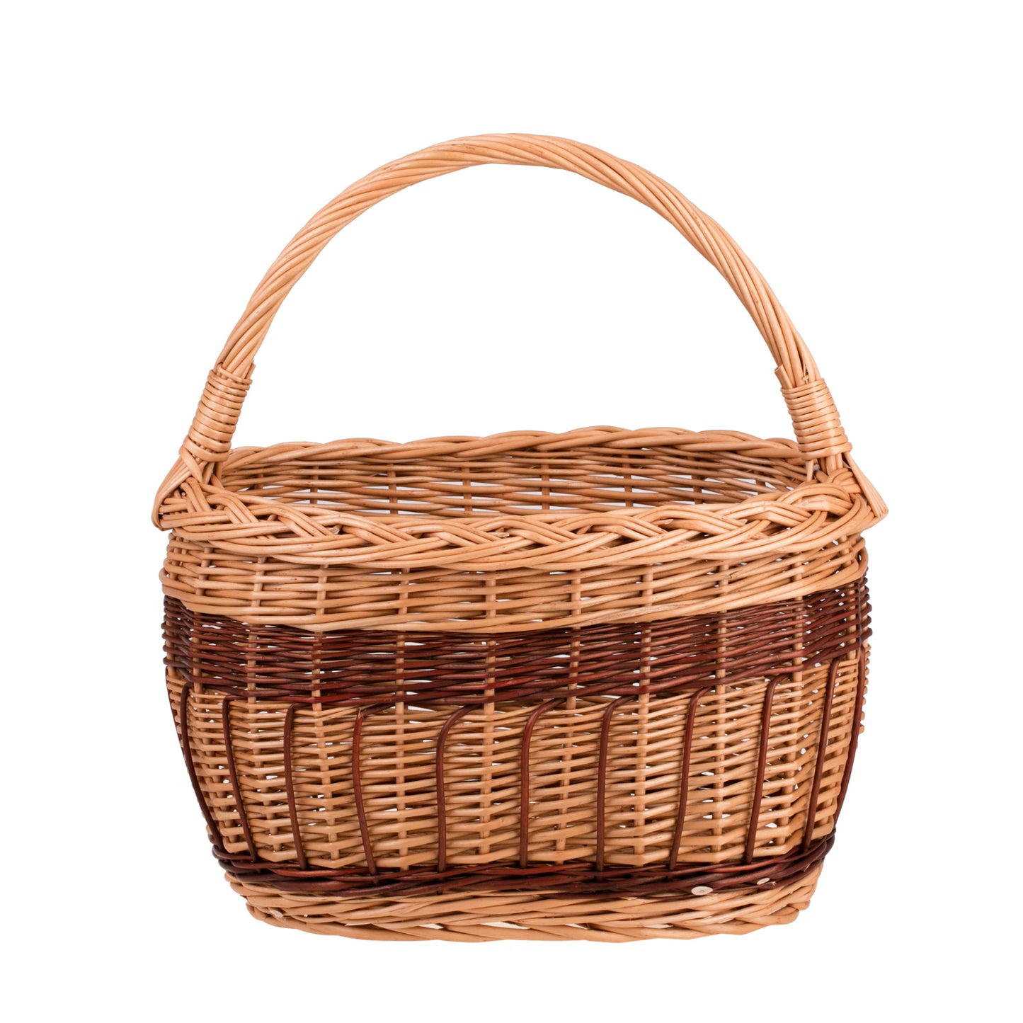 Wictorissa panier de courses avec poignée en osier