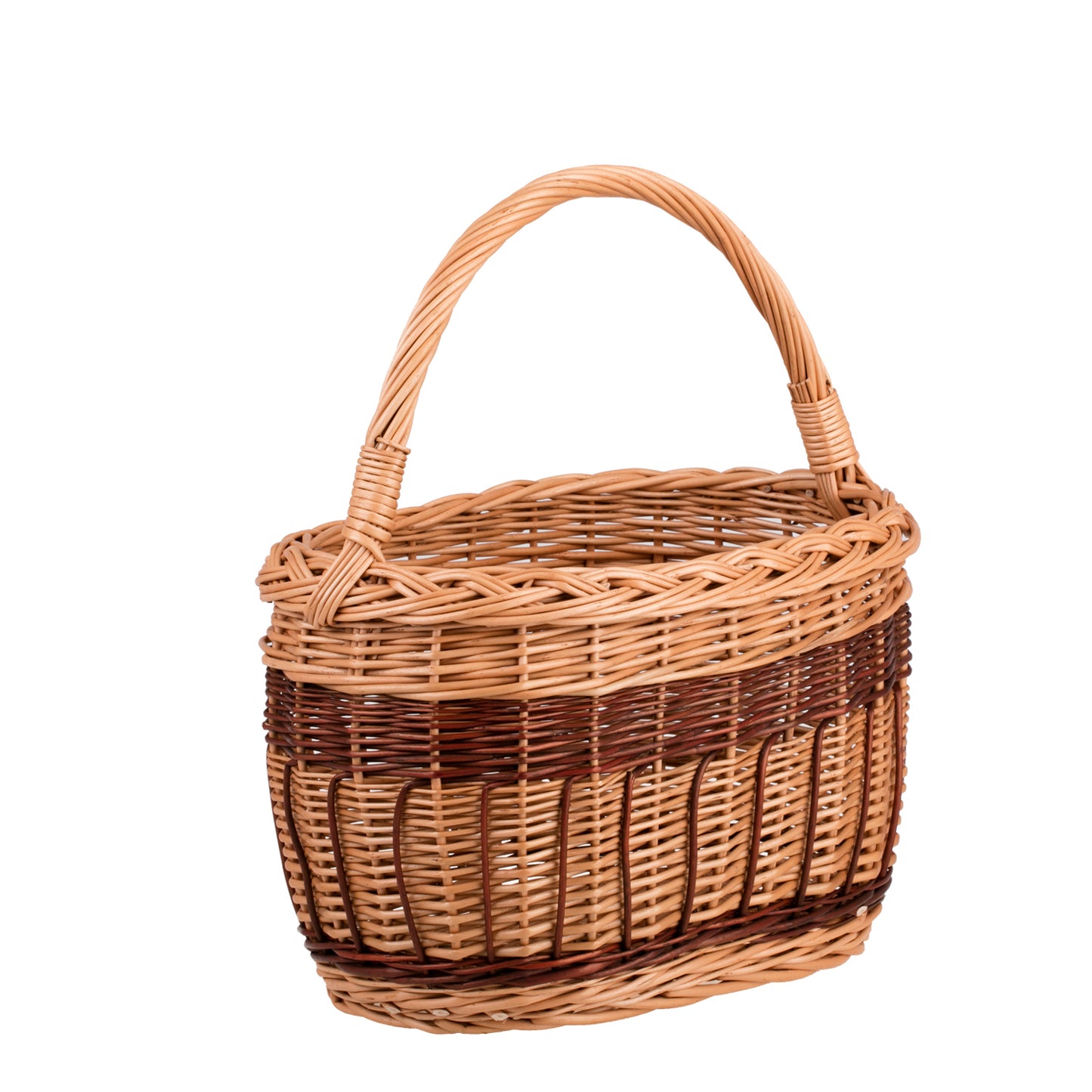 Wictorissa panier de courses avec poignée en osier