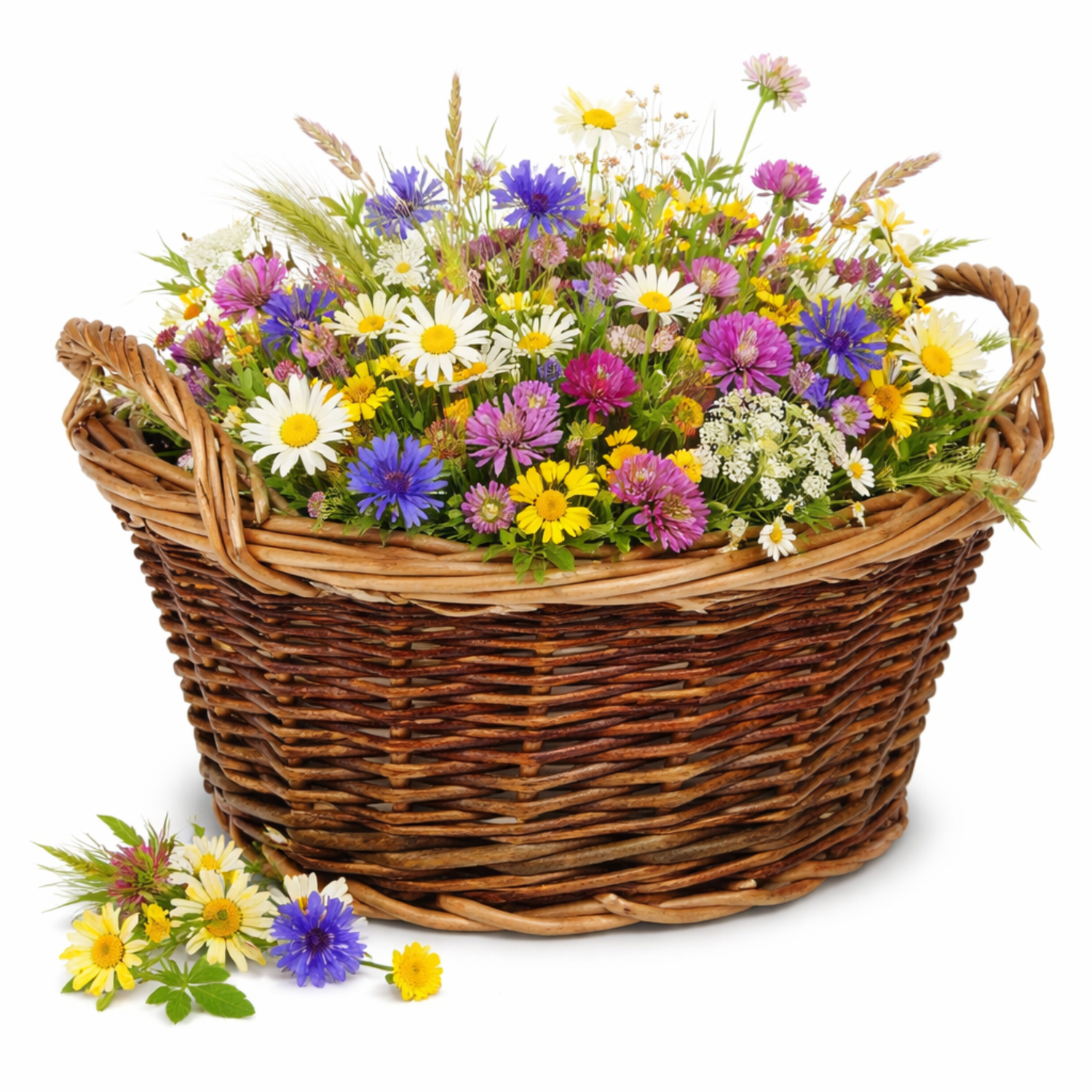 rieten mand, plantenpot-hoes voor tuin en balkon
